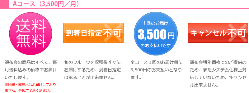 頒布会の注意事項