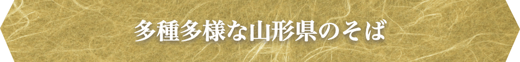 多種多様な山形県のそば