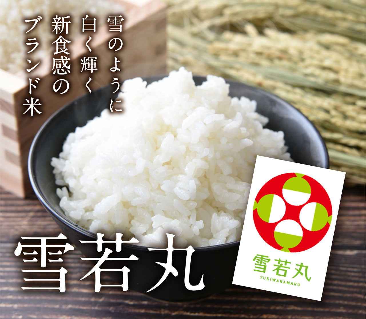 雪のように白く輝く新食感のブランド米